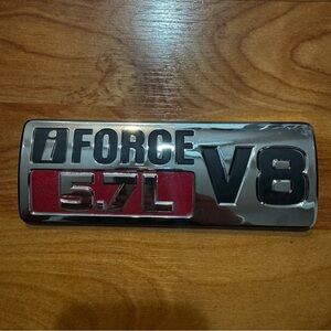 Toyota Tundra iForce 5.7L V8 Fender Emblem Nameplate Badge Left OEM Side